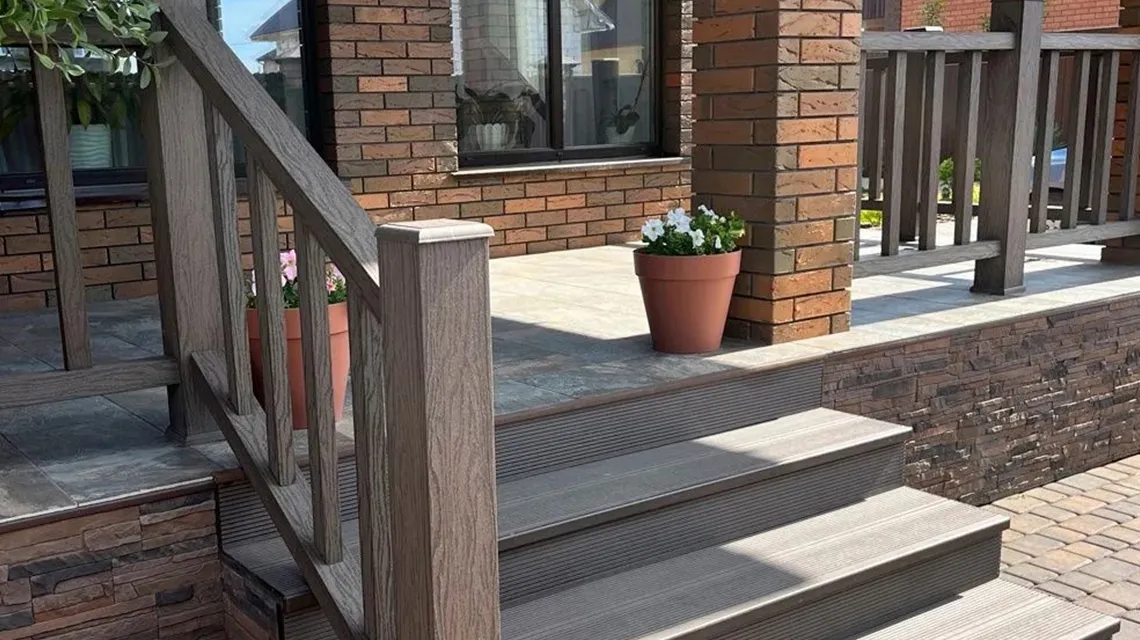 Террасная доска: фото готовых террас, крыльца и площадок